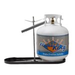 Flame King Dual RV Propane Tank Cylinder Rack for RVs and Trailers for 20LB Tanks (Sold Separately)
