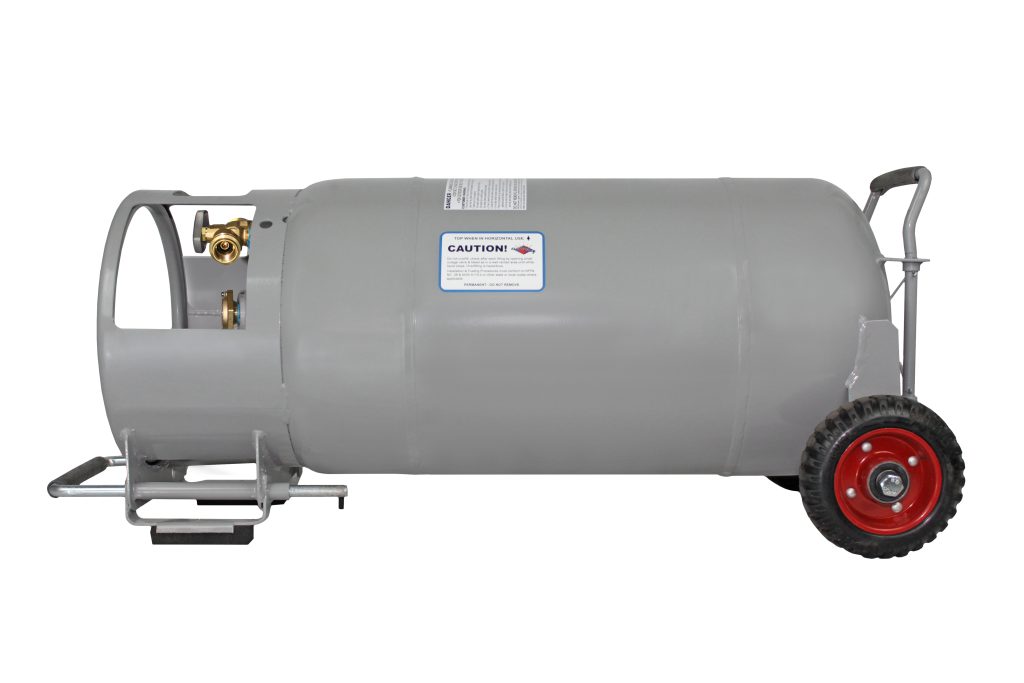 40lb Horizontal & Vertical Propane Cylinder w/OPD & wheels Model