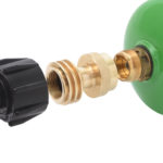 5 FT QCC to CGA600 Male Connection Steel Braided Hose AB 225 6835