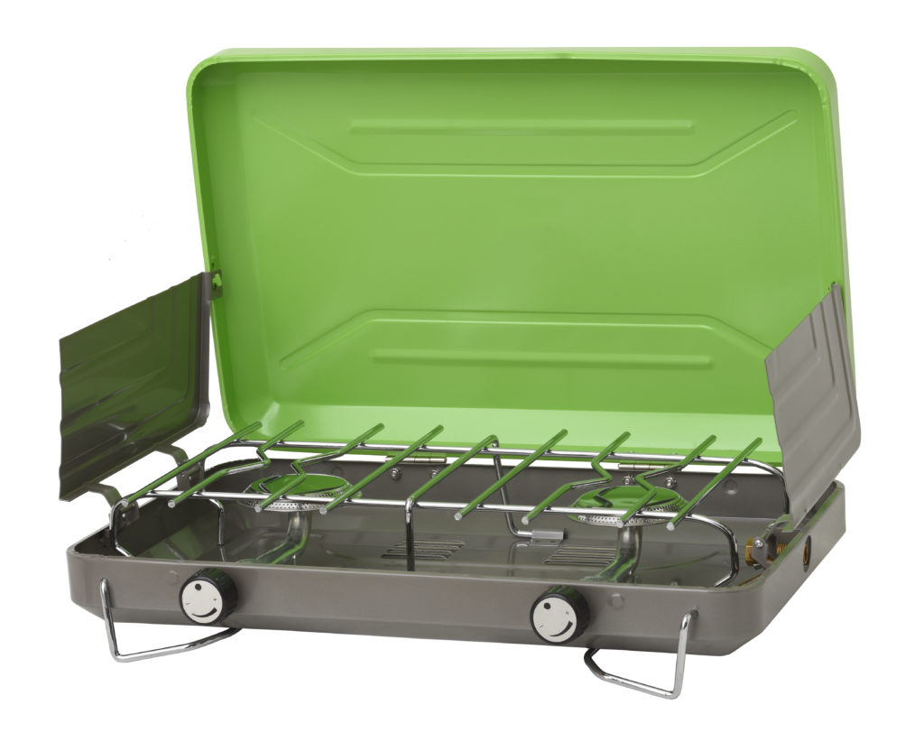 2 Burner Portable Propane Gas Classic Camping Stove Grill VT 101 Front HR