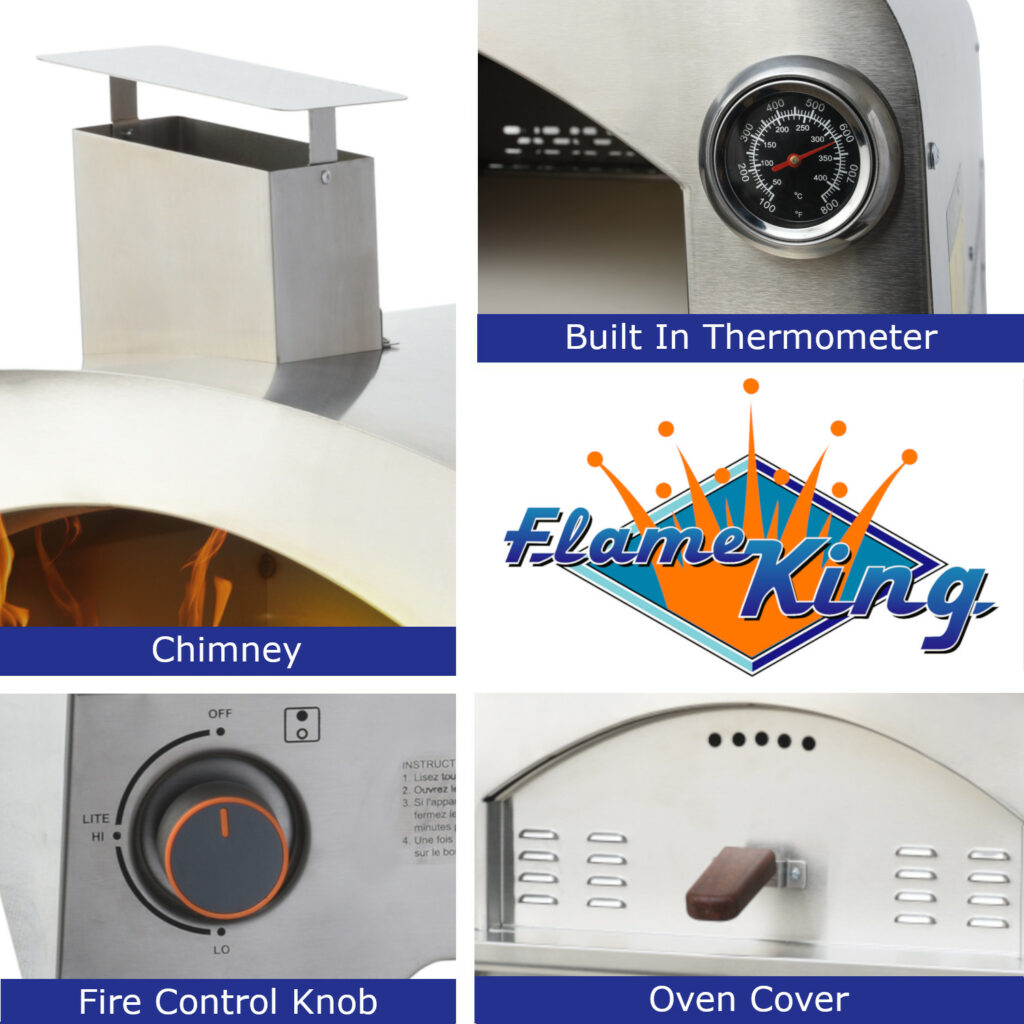 Propane Pizza Oven Model #: YSN-SSPZG - Flame King